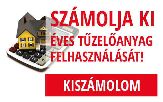 Számolja ki éves tüzelőanyag felhasználását